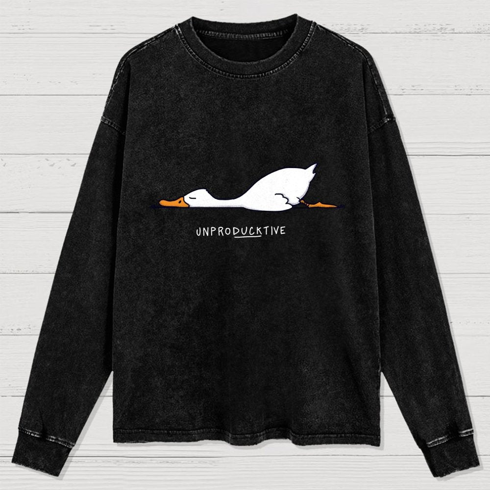 Mood Of The Day Washed Long Sleeve Tee