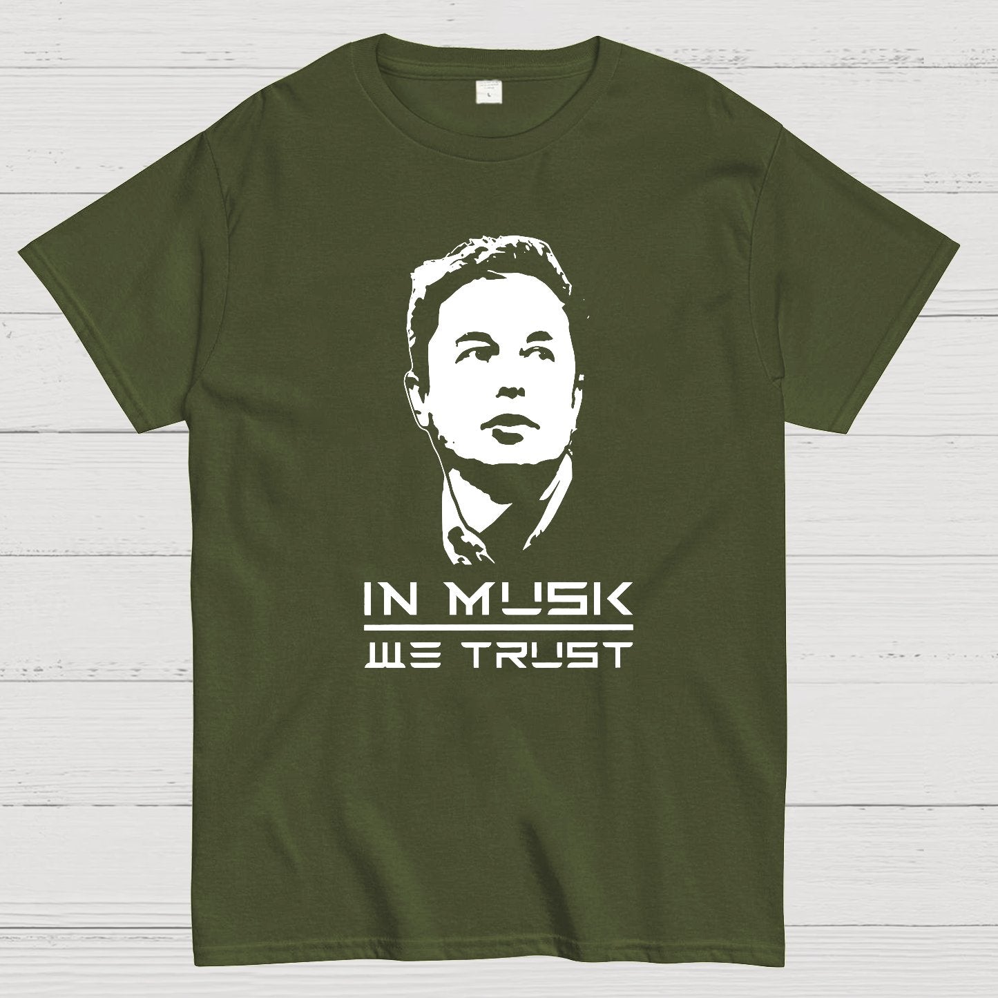 We Trust Geek Rocket Space Force Mars Moon Alien Science Nerdy T-Shirt