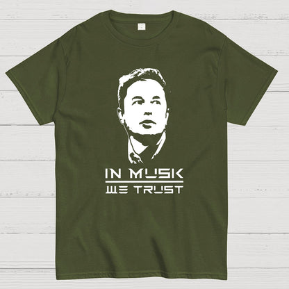 We Trust Geek Rocket Space Force Mars Moon Alien Science Nerdy T-Shirt