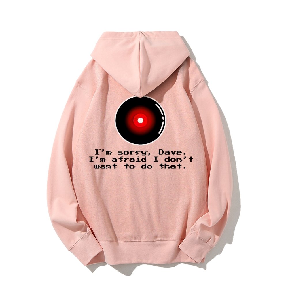 An Introvert's Odyssey I‘m sorry dave Printed Back Unisex Cotton Hoodie