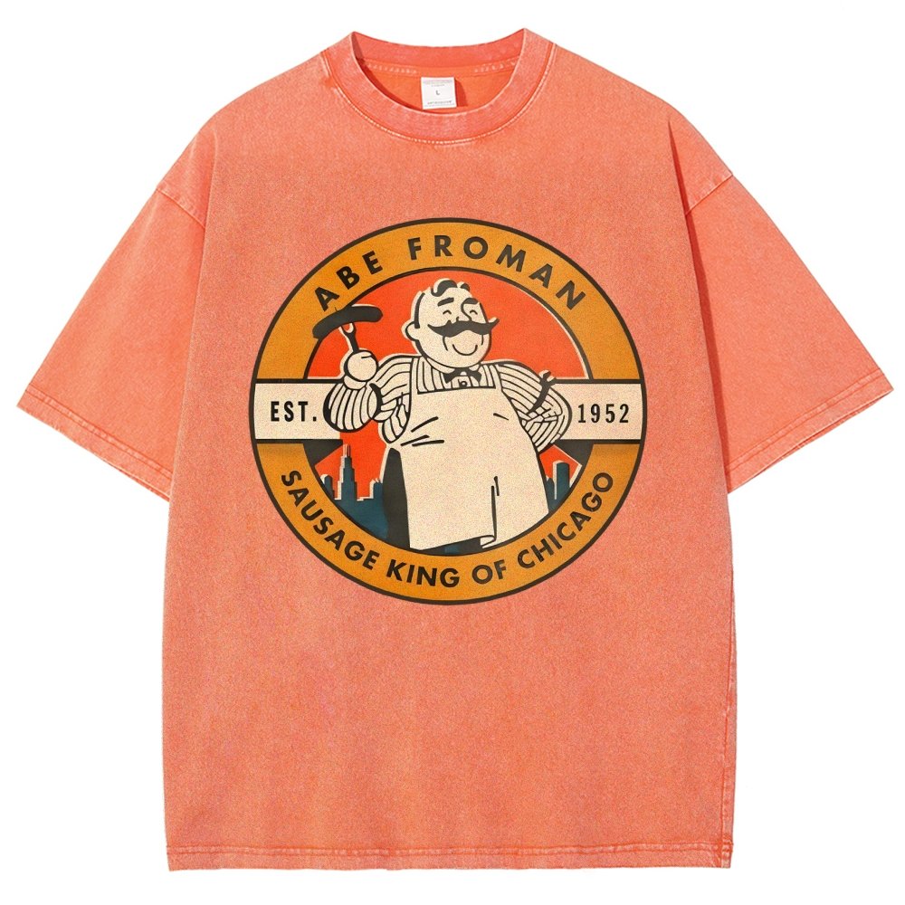 Al Froman - The Sausage Pro of Chicago-1952 Vintage Distressed T-shirt
