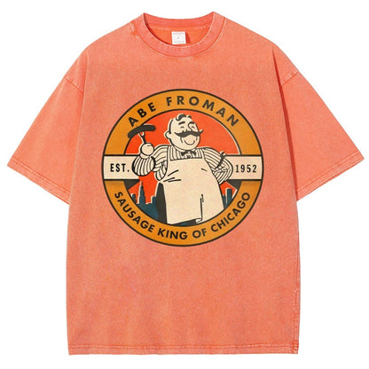 Al Froman - The Sausage Pro of Chicago-1952 Vintage Distressed T-shirt