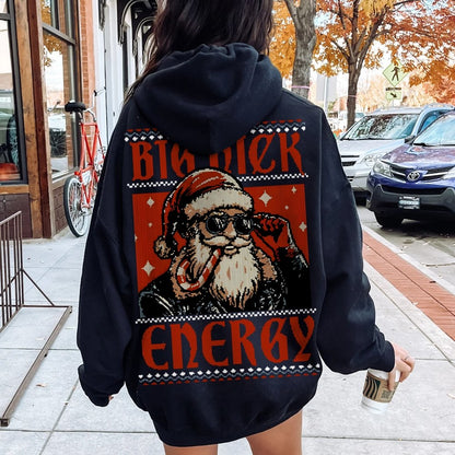 Big Nick Energy Printed Back Unisex Cotton Hoodie