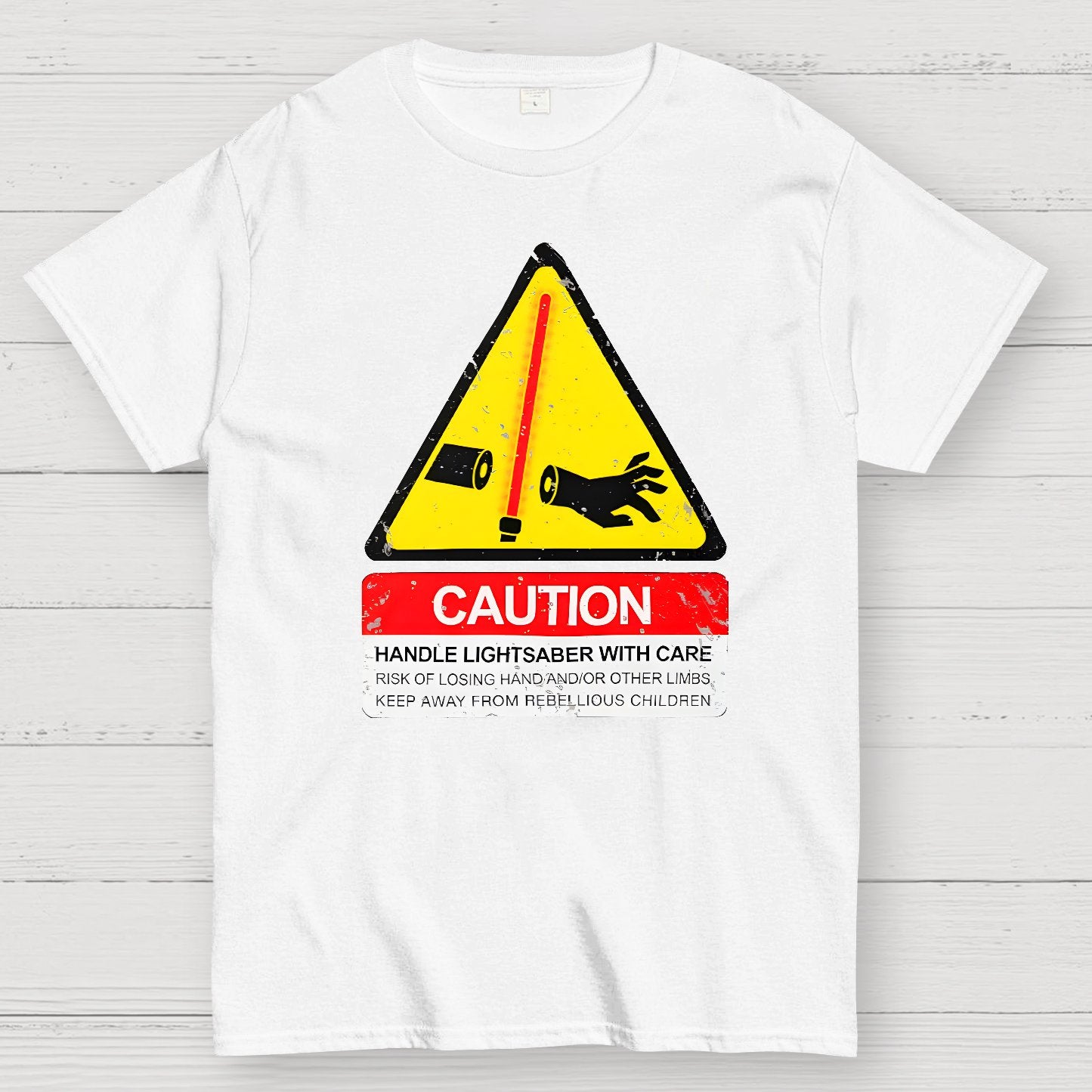 CAUTION Handle With Care Essential Geek T-Shirt