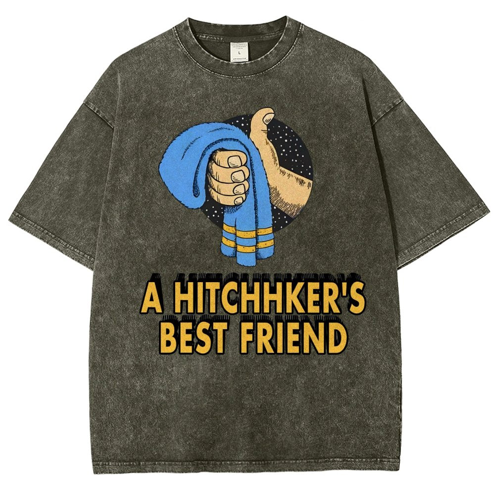 A Hitchhiker‘S Best Friend  Vintage Distressed T-shirt
