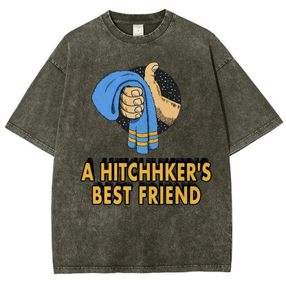 A Hitchhiker‘S Best Friend  Vintage Distressed T-shirt