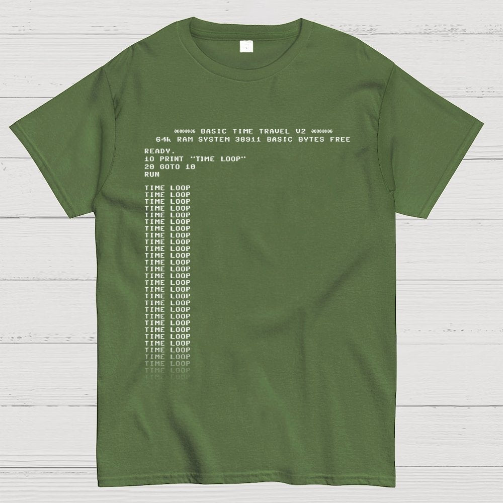BASIC Time Travel Geek T-Shirt