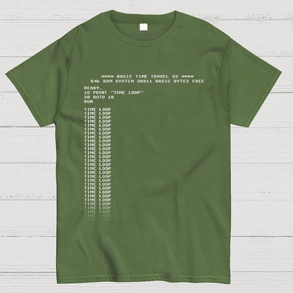 BASIC Time Travel Geek T-Shirt