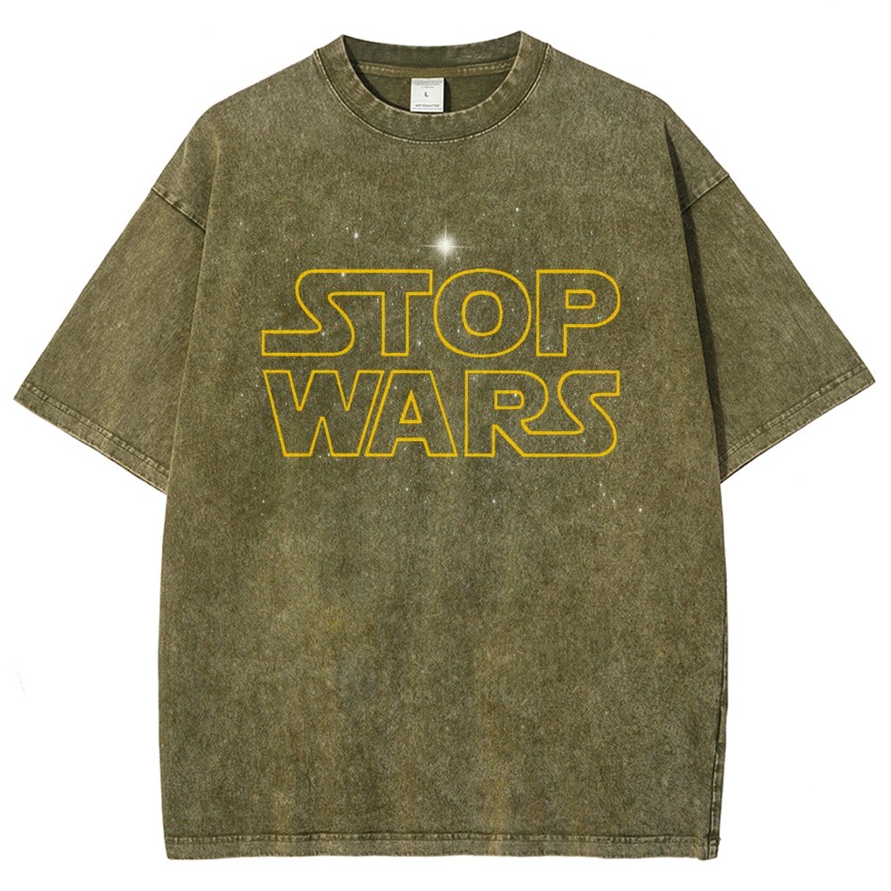 Stop Wars! Vintage Distressed T-shirt