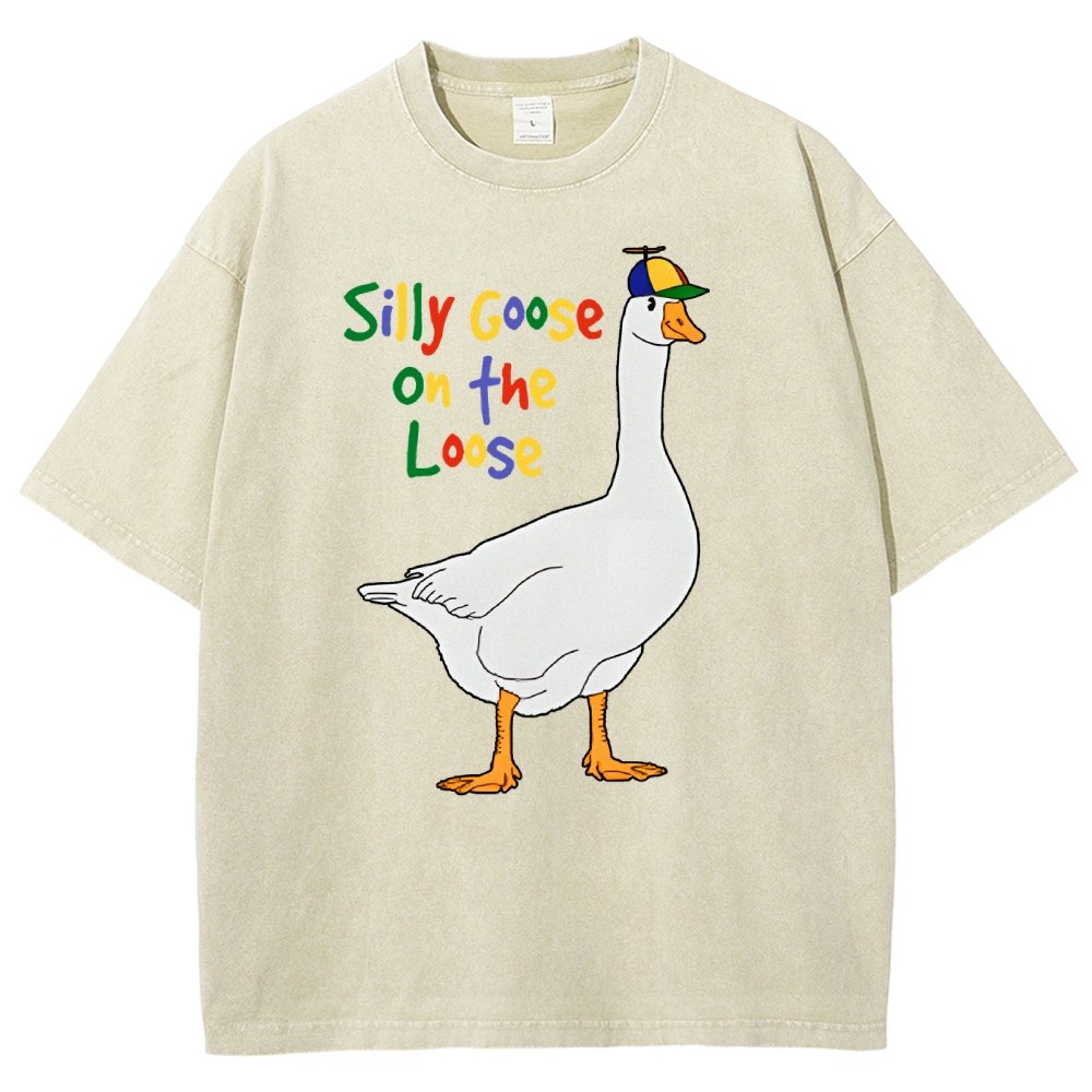 Silly Goose On The Loose Vintage Distressed T-shirt