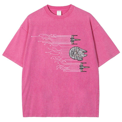 Microships – The Fastest Circuit in the Galaxy Vintage Distressed T-shirt