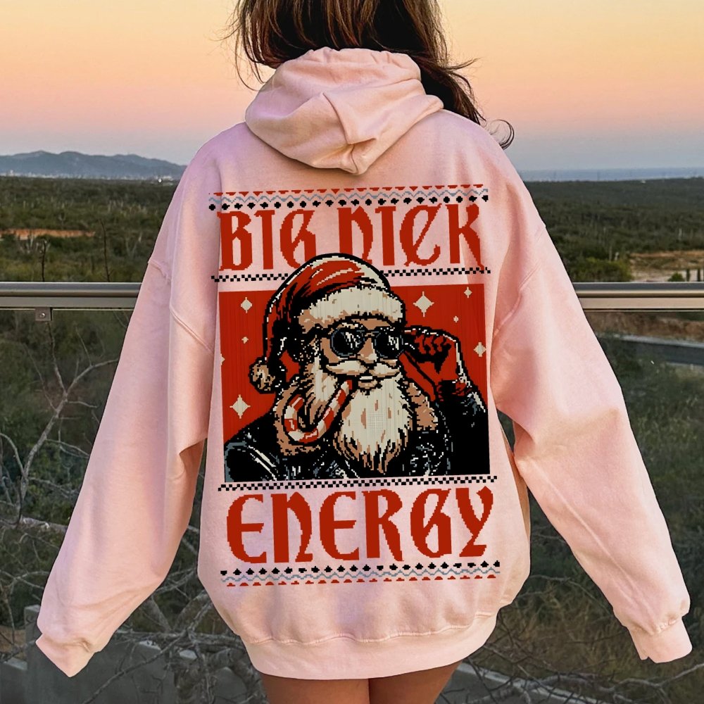 Big Nick Energy Printed Back Unisex Cotton Hoodie