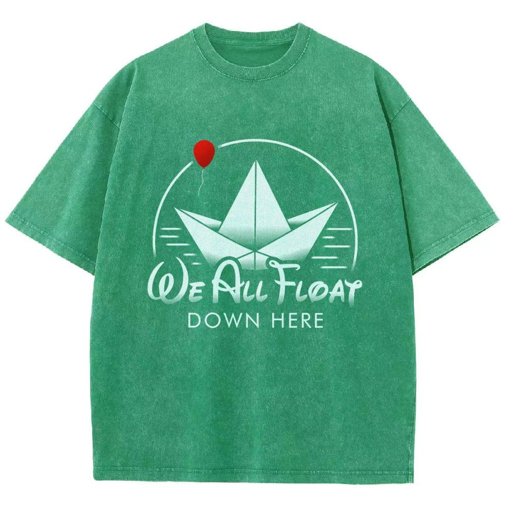 We All Float Vintage Distressed T-shirt