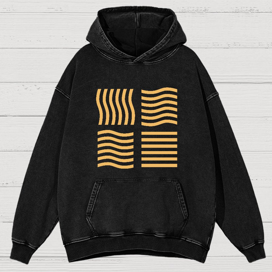 Elemental Stones Geeky Vintage Distressed Hoodie