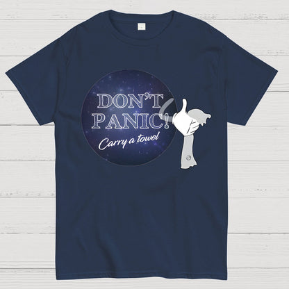 Don't Panic Grab a Towel！Geek T-Shirt