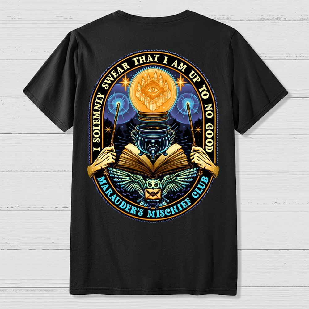 Mischief Club Front And Back Printing Geek T-Shirt
