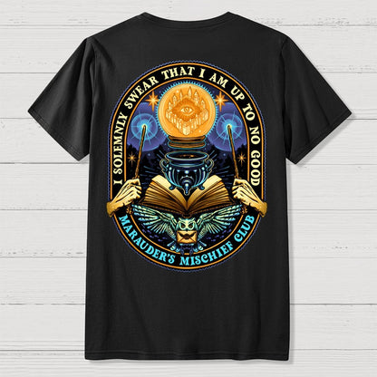 Mischief Club Front And Back Printing Geek T-Shirt