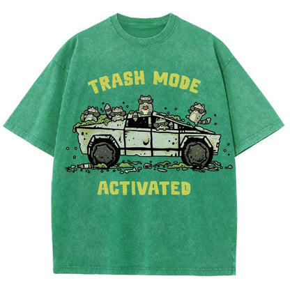 Trash Mode Activated Vintage Distressed T-shirt