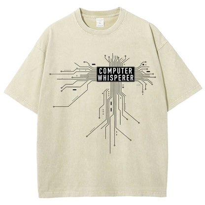 Computer Whisperer Vintage Distressed T-shirt