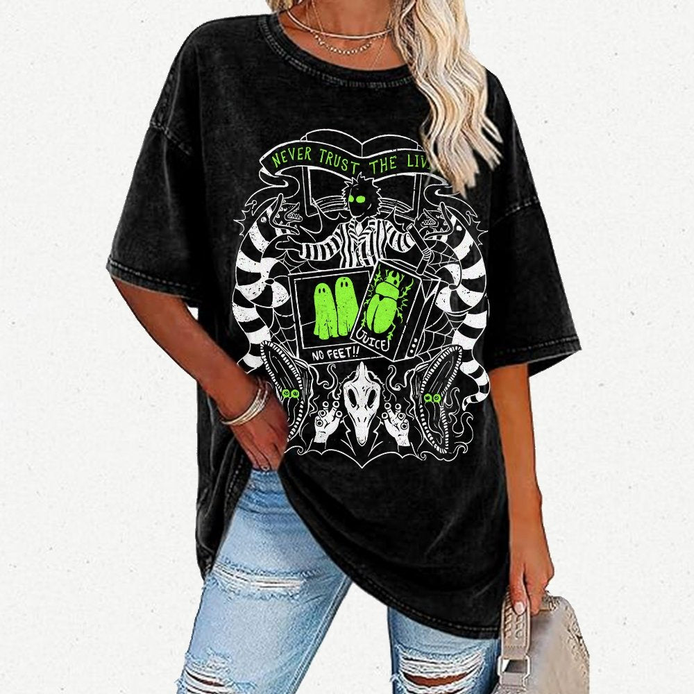 Never Trust the Living Vintage Distressed T-shirt