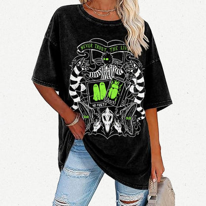 Never Trust the Living Vintage Distressed T-shirt