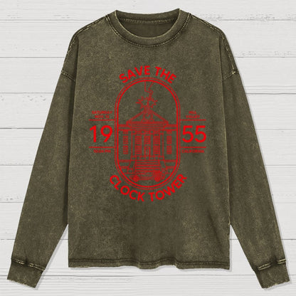 Save the Time Marker Washed Long Sleeve Tee