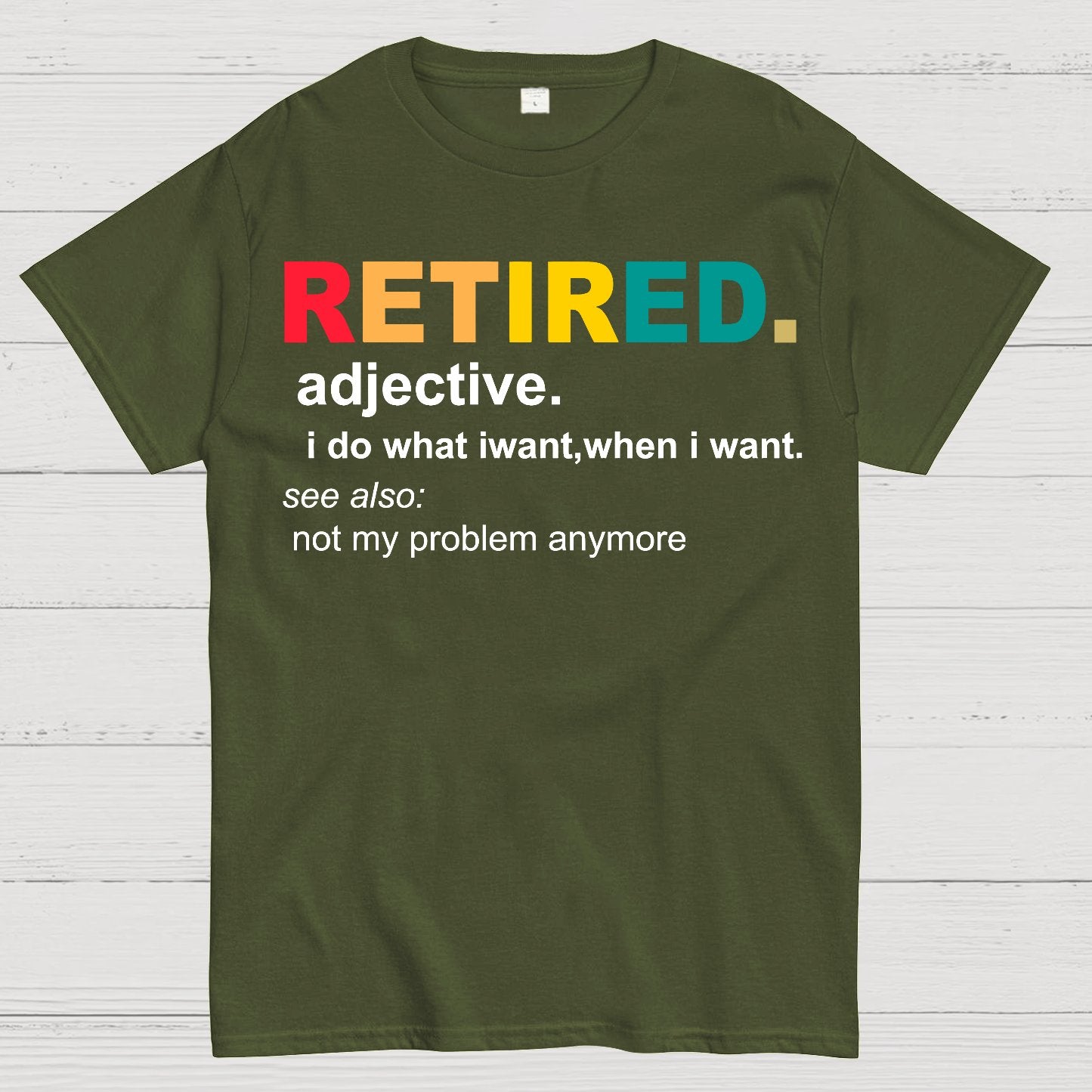 Retired Definition, Funny Retired Classic Geek T-Shirt