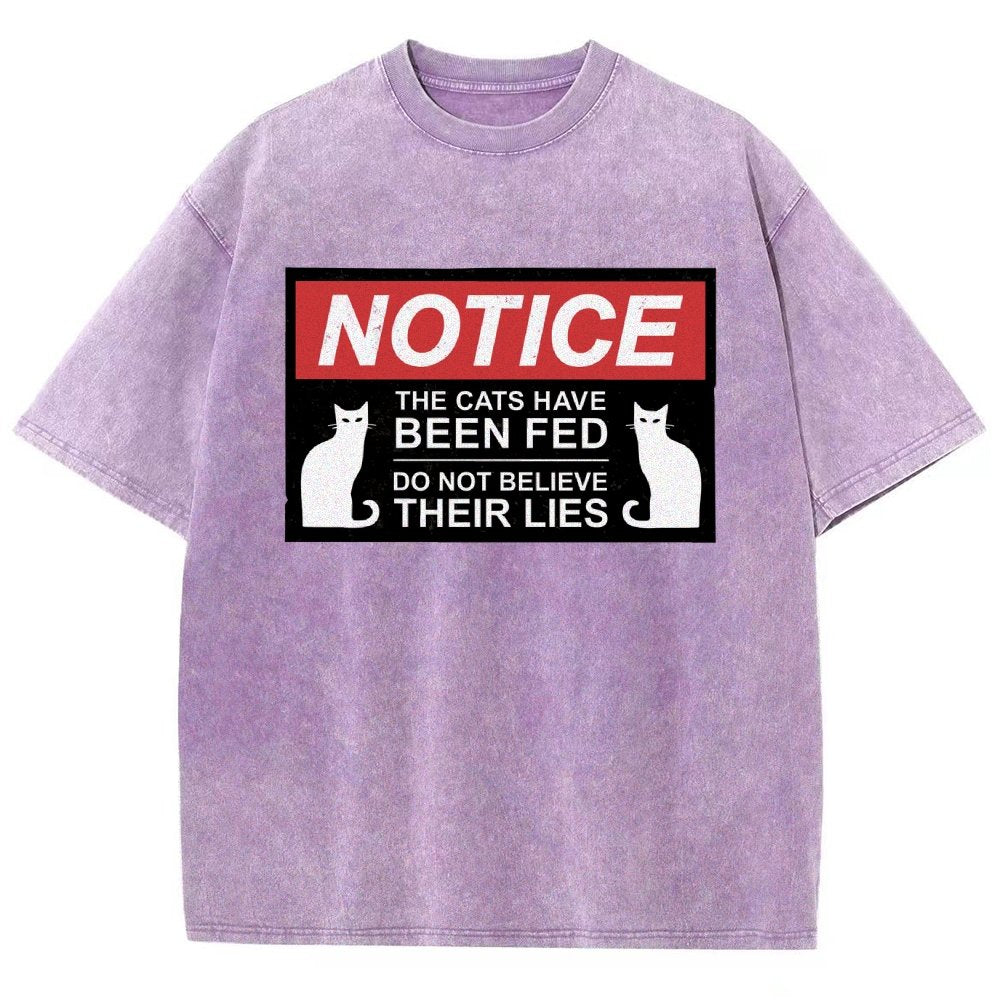 Cats Have Been Fed Vintage Distressed T-shirt