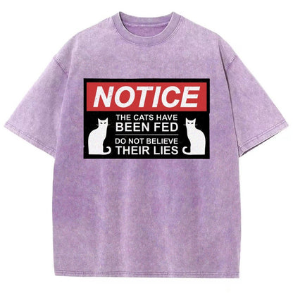 Cats Have Been Fed Vintage Distressed T-shirt