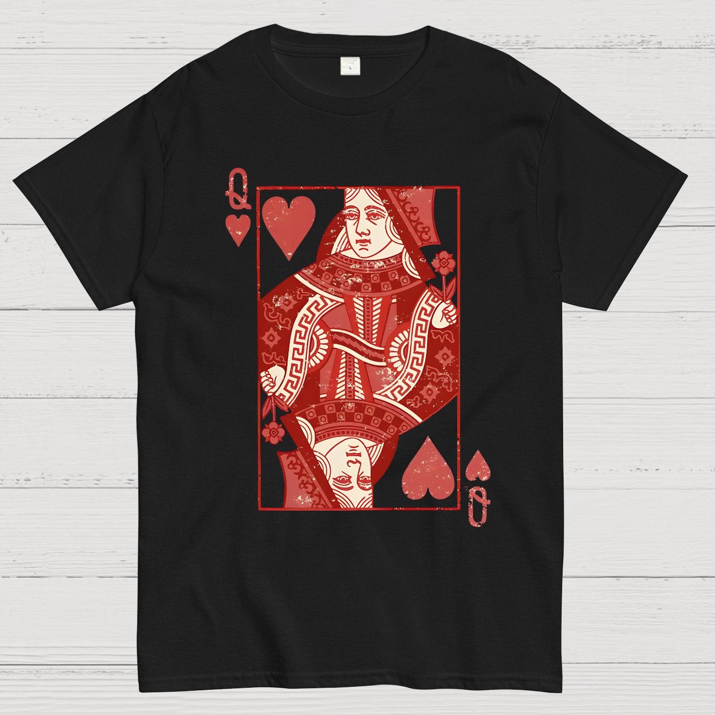 Queen of Hearts Valentine Shirt Matching Couple Gift Geek T-Shirt