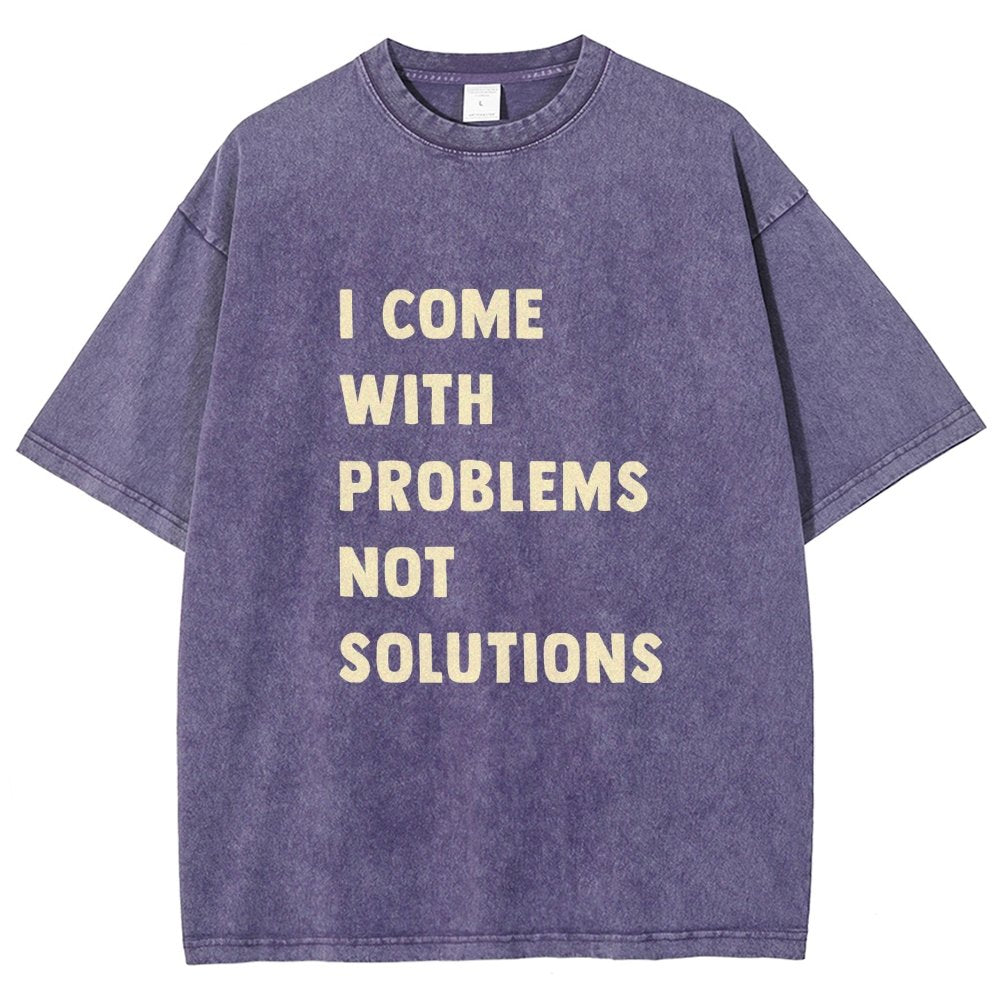 I Come With Problems Vintage Distressed T-shirt