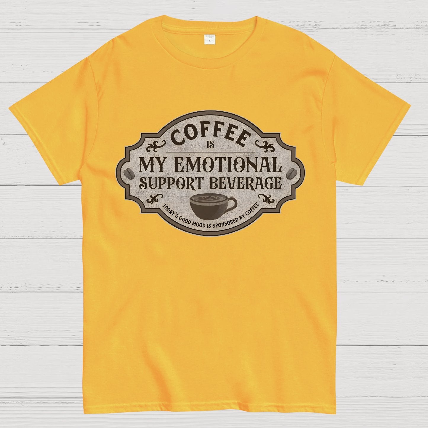 My Emotional Support Beverage Geek T-Shirt