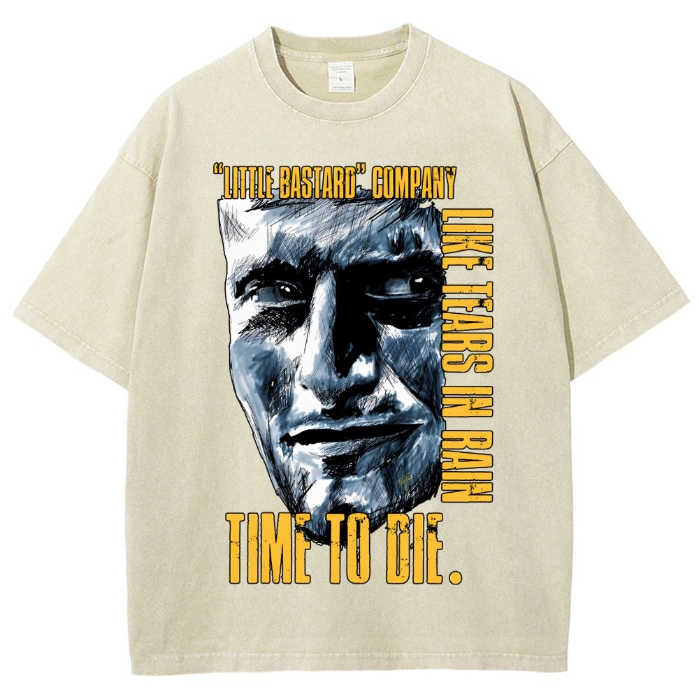 Time To Die Vintage Distressed T-shirt