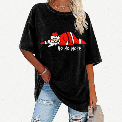 Ho Ho Nope Vintage Distressed T-shirt