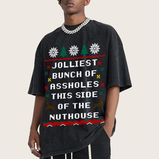 Jolliest Bunch of Assholes This Side of The Nuthouse Vintage Distressed T-shirt