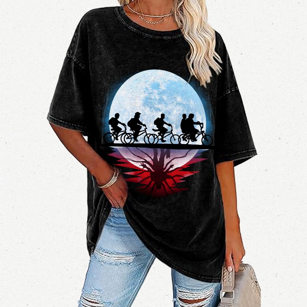 Strange Moon Vintage Distressed T-shirt