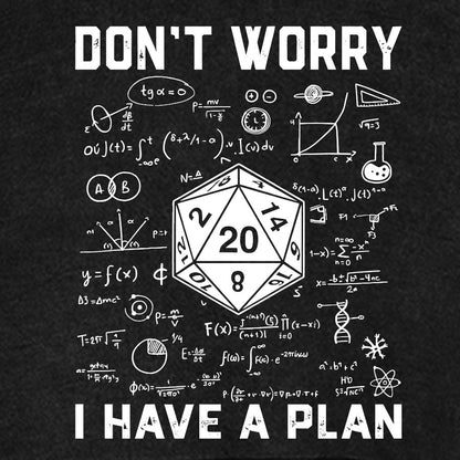 Don't Worry I Have A Plan Funny Dungeon Game Vintage Distressed Hoodie