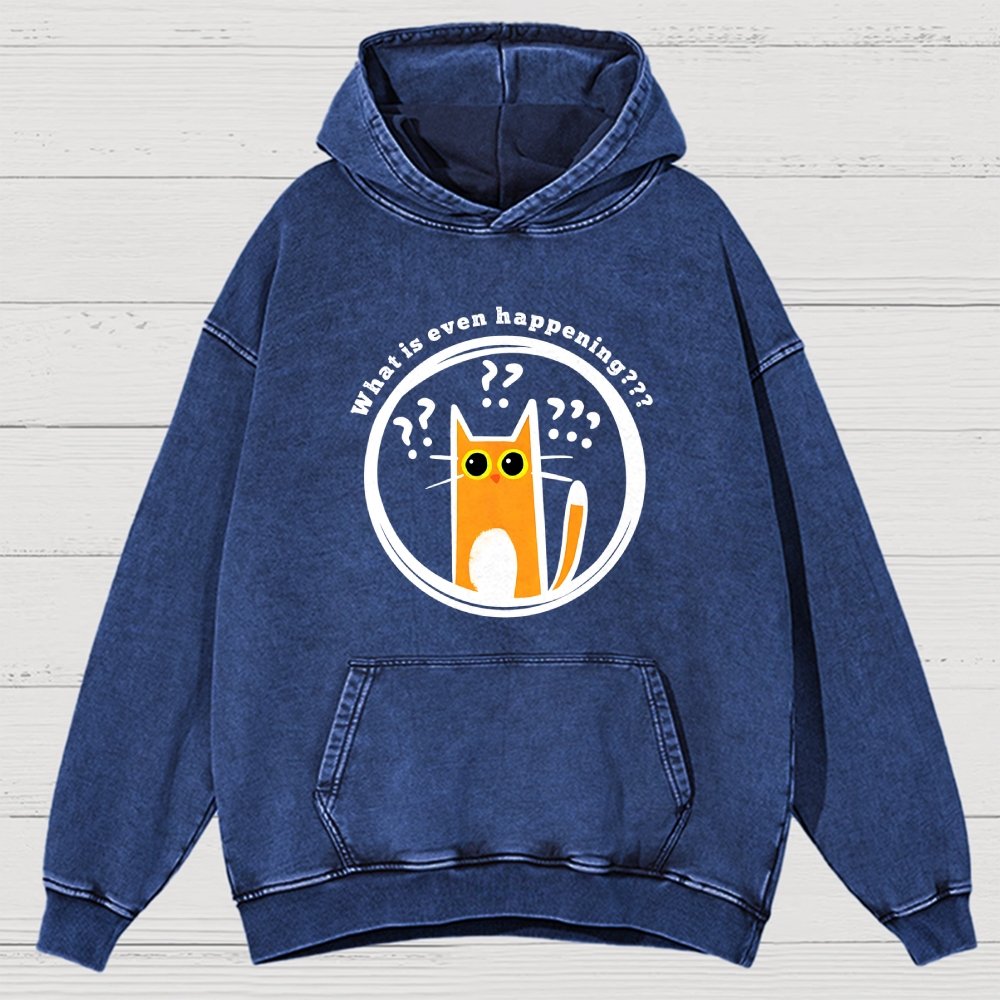 What is Even Happening Vintage Distressed Hoodie