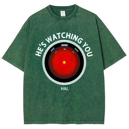 HAL Is Watching YOU Vintage Distressed T-shirt