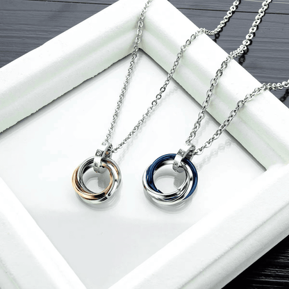 Stainless Steel Unity - Rings Necklace | Weld “Us” Into Life