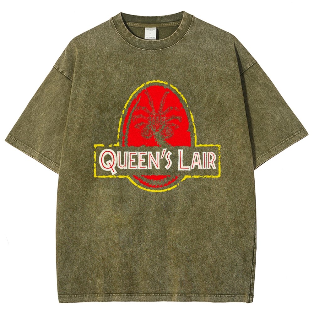 Queen's Lair Vintage Distressed T-shirt