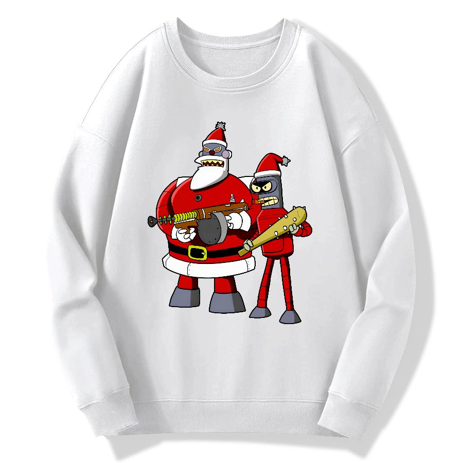 Merry Christmas Geek Cotton Sweatshirt
