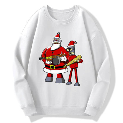 Merry Christmas Geek Cotton Sweatshirt