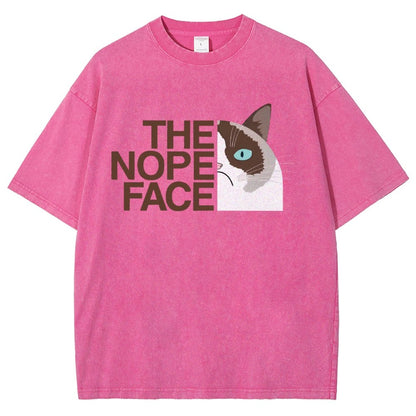 The Nope Face Vintage Distressed T-shirt