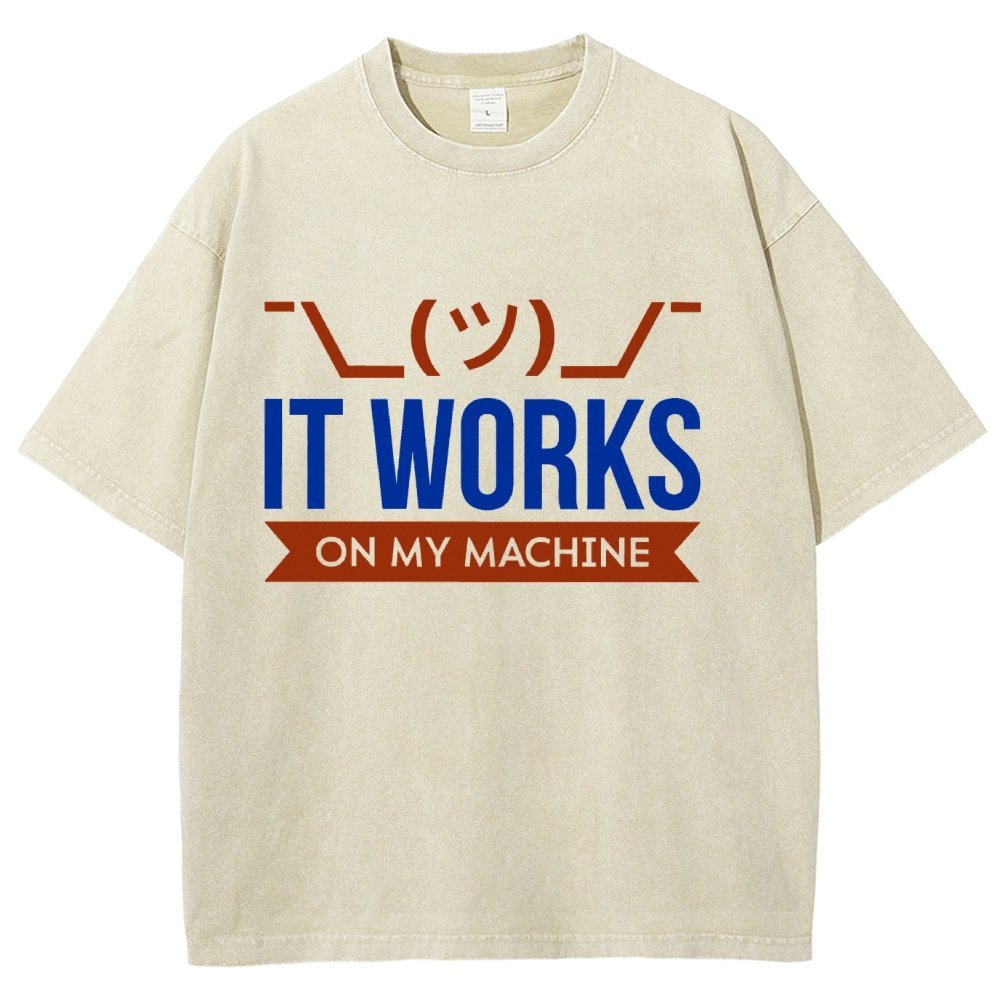 It Works On My Machine Vintage Distressed T-shirt