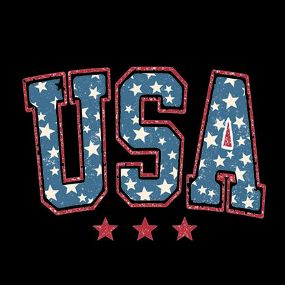 USA  Stars and Stripes Geeky T-Shirt