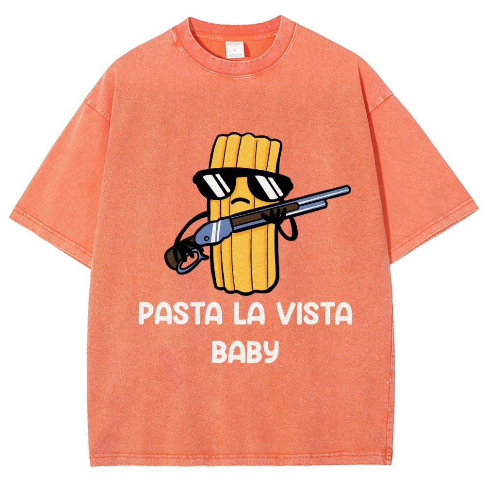 Pasta la Vista Baby Vintage Distressed T-shirt