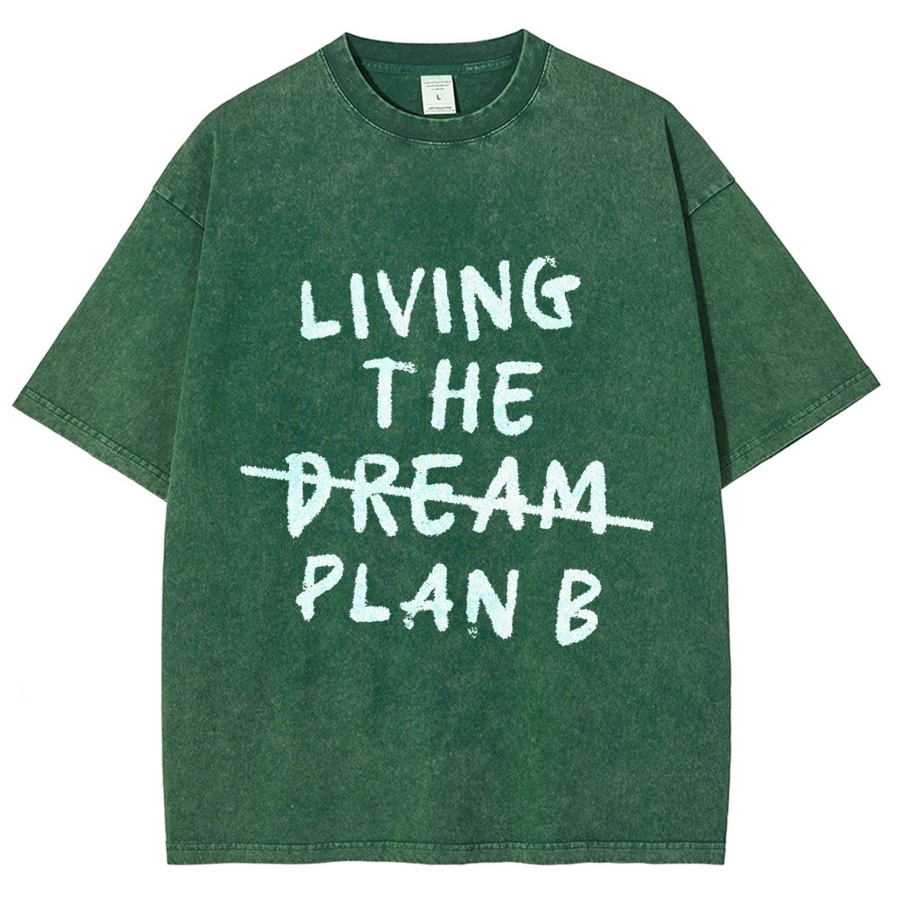 Living Plan B Vintage Distressed T-shirt