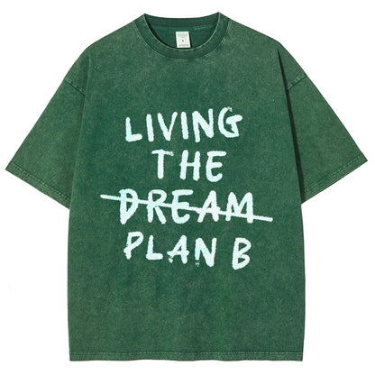 Living Plan B Vintage Distressed T-shirt