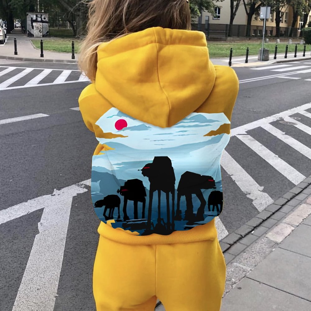 Assault Squad Printed Back Cotton Hoodie